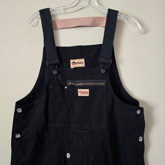 Nigel Cabourn HBT Cargo Overall Dungaree Pants Size Medium Black - Picture 3 of 12